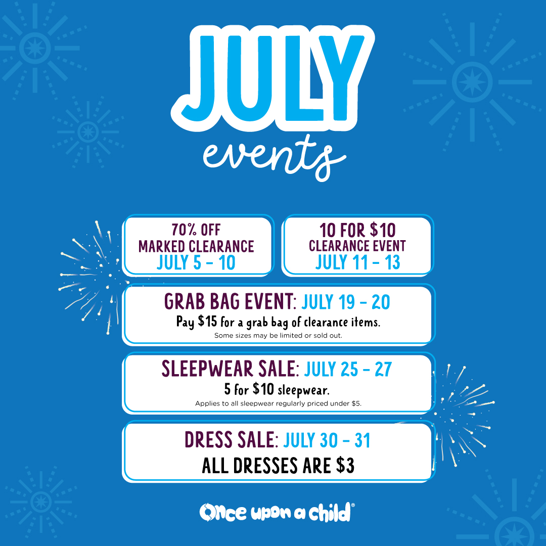 July Calendar of Events