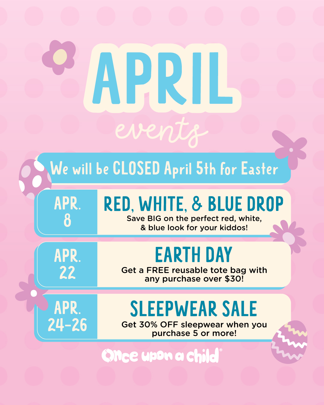 April Calendar of Events