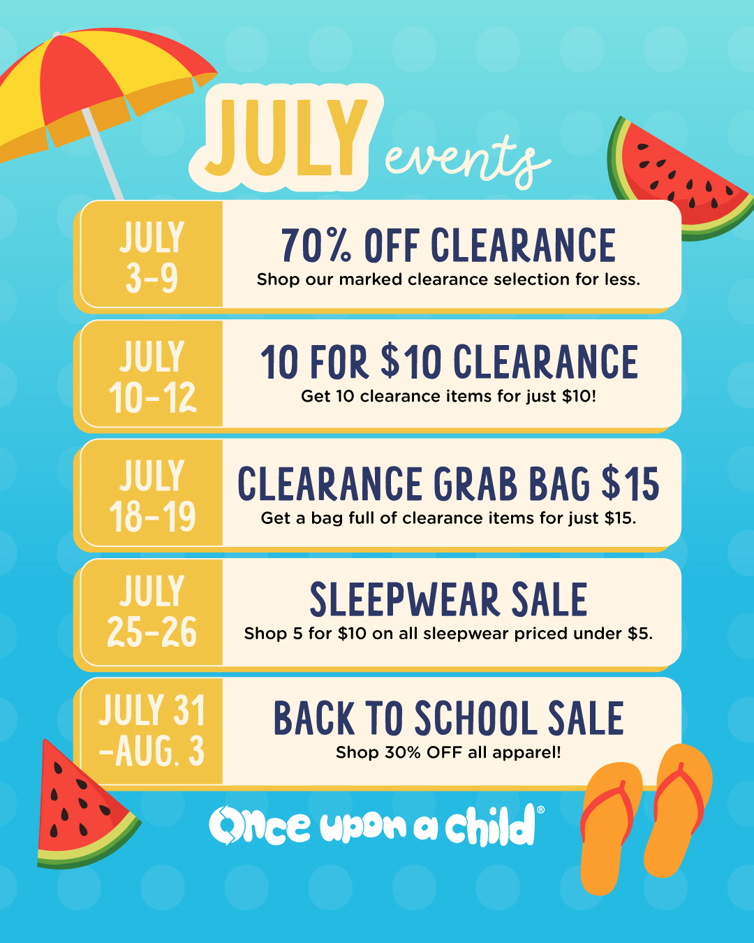 Don't miss out on this month's limited time events!