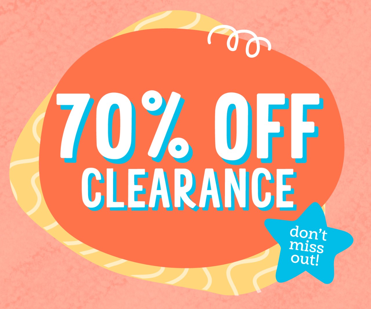 70% off clearance