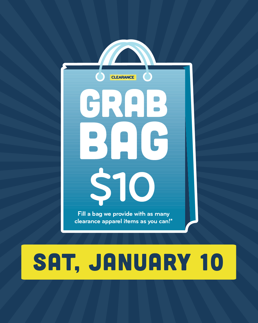 Grab Bag Clearance Event