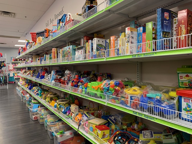 Toys on Shelves