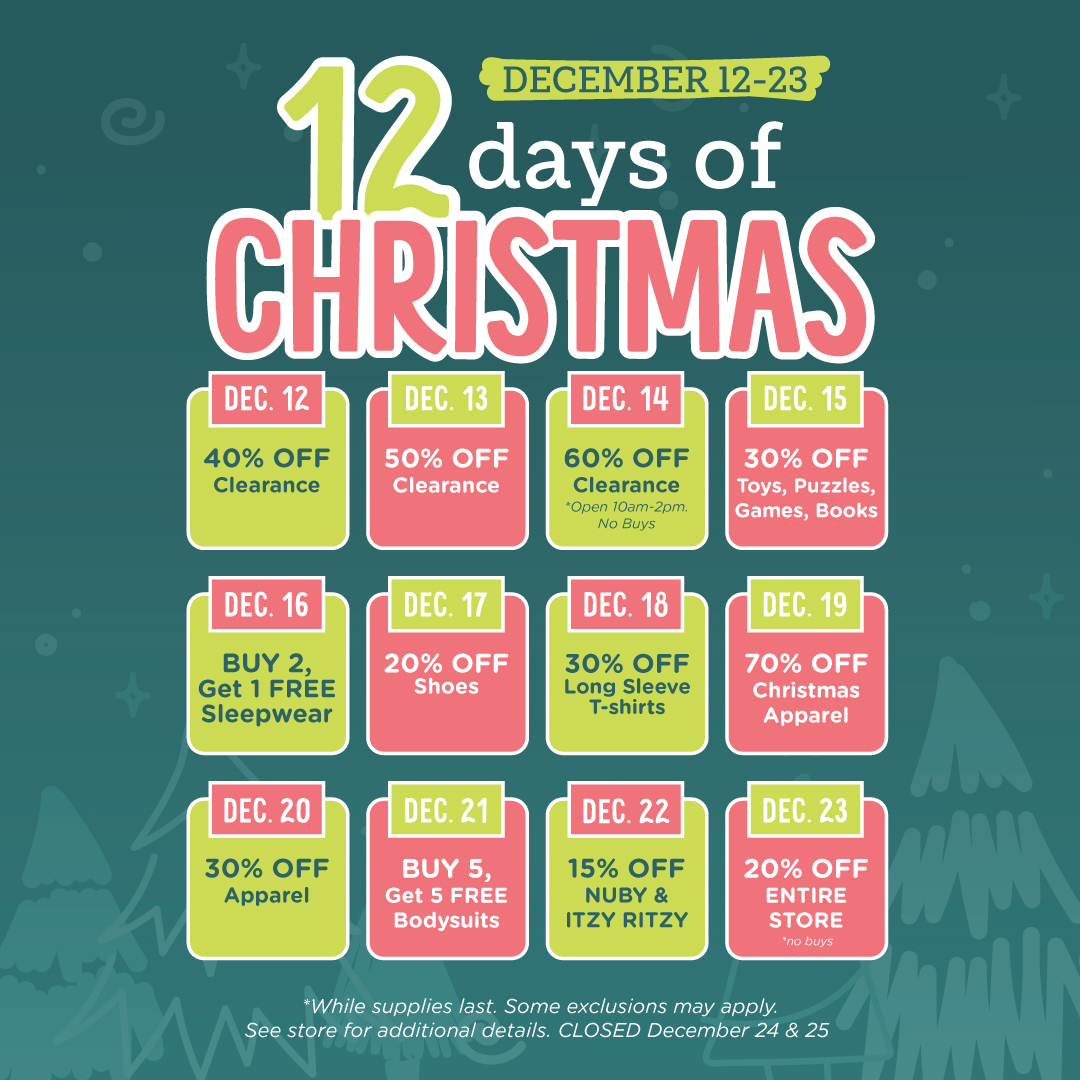 Shop our 12 Days of Christmas