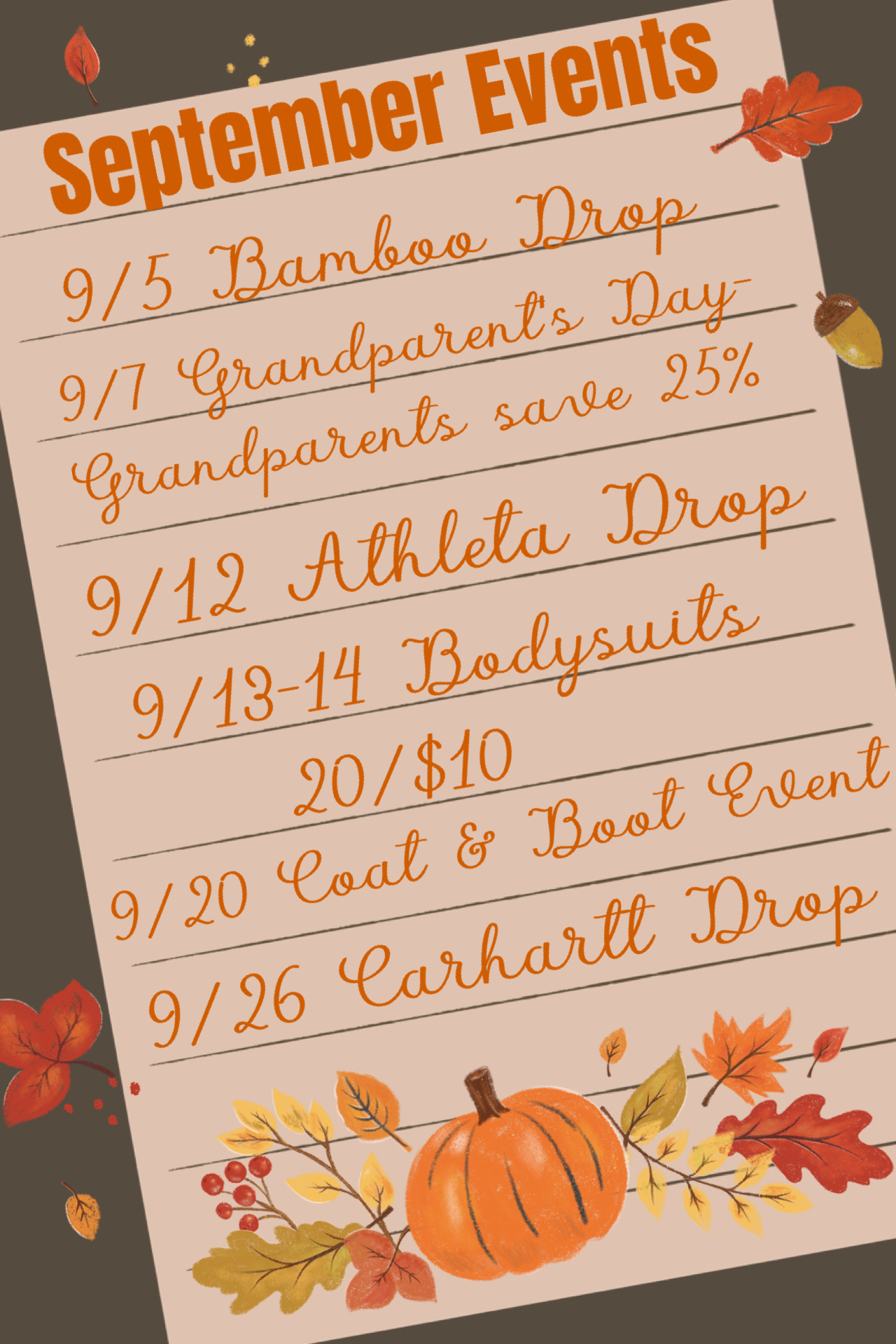 September Event