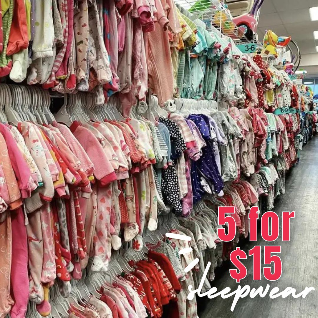 Sleepwear is 5 for $15