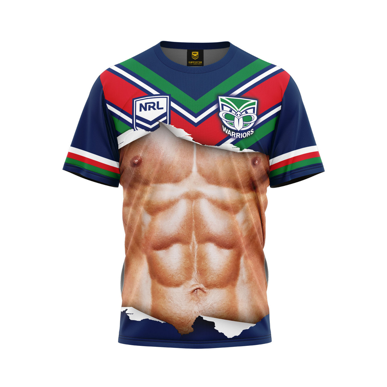 2023 Warriors NRL Ripped Tee - Adults