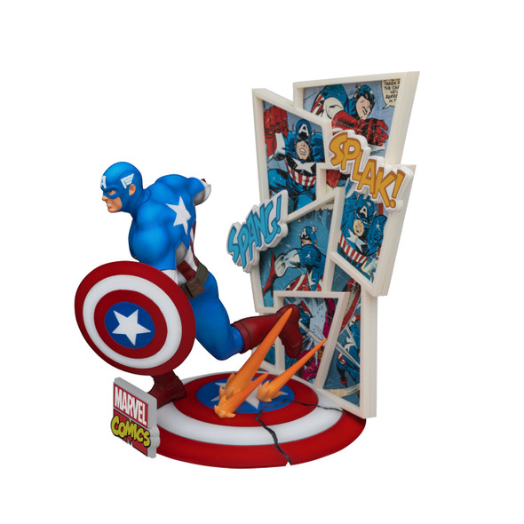 Marvel 60th Ds-086 Captain America D-stage Ser 6in PX Statue