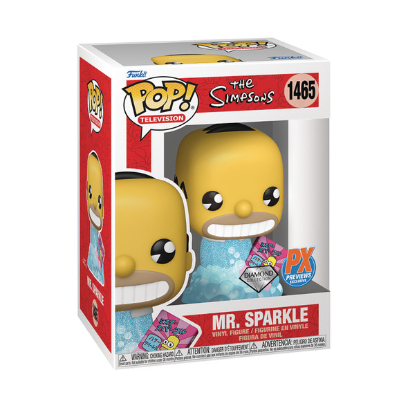 Pop TV Simpsons Mr Sparkle Diamond Glitter PX