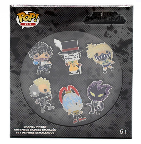 Funko Pop 6pk Pin Set Mha Villains (Fs)