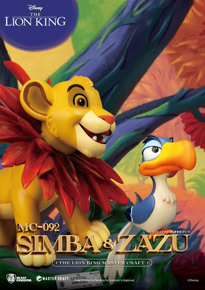 Lion King Mc-092 Little Simba & Zazu Master Craft Statue