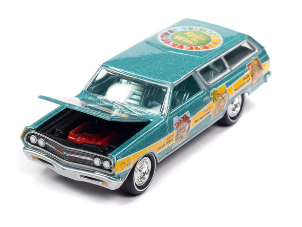 Jl 1965 Game of Life Chevy Wagon 1/64 Die-cast Car