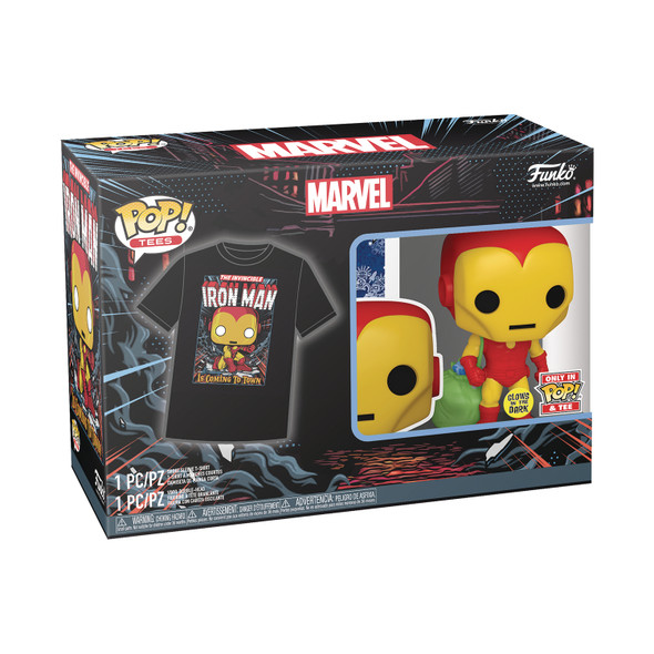 Pop&tee Marvel Holiday Iron Man(gw)- M