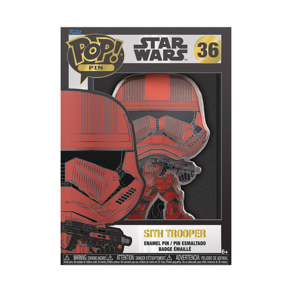 Funko Lf Pop Sized Pin Star Wars Sith Trooper Pin