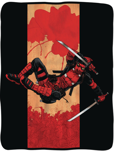 Marvel Deadpool Jump Fleece Throw