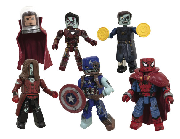 Dcd 40th Marvel What If Zombie Minimates PX Box Set