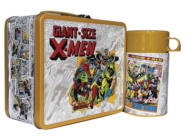 Tin Titans Giant Size X-men PX Lunch Box w/beverage Contain