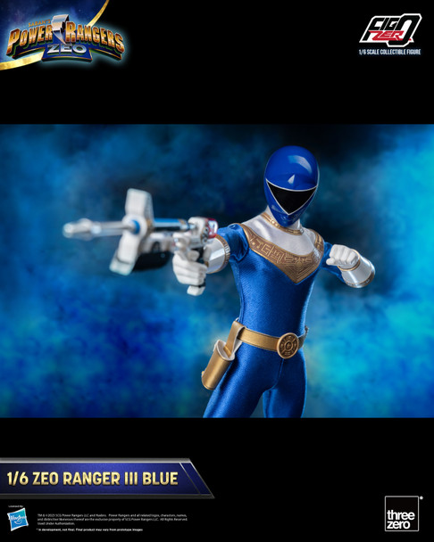 Power Rangers Zeo Figzero Zeo Ranger Iii Blue 1/6 Scale AF