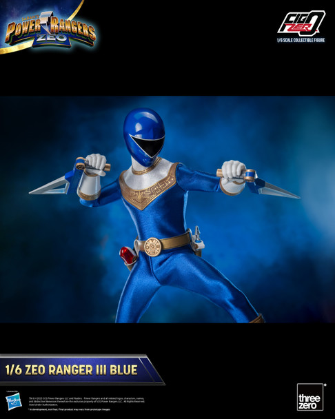 Power Rangers Zeo Figzero Zeo Ranger Iii Blue 1/6 Scale AF