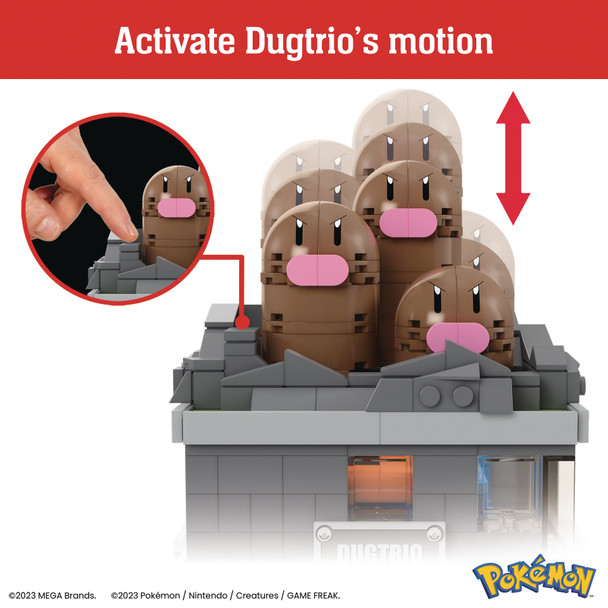 Mega Construx Pokemon Mini Motion Dugtrio