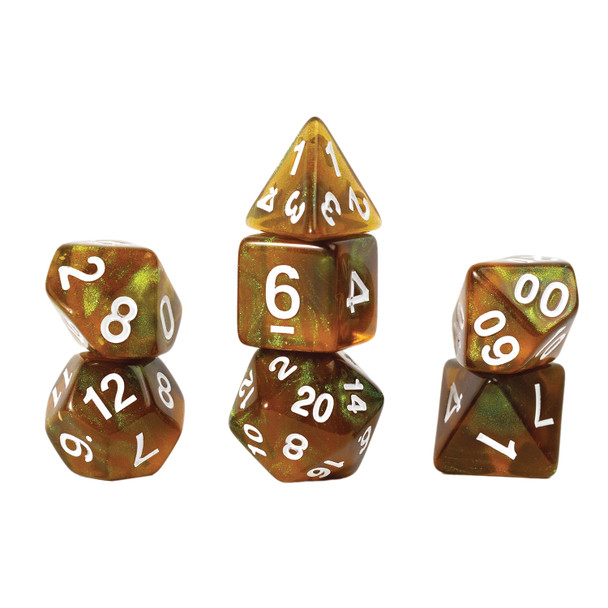 Rpg Dice Set 7 Treasure Series Peridot