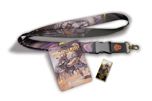 Mtg Ltd Ed Dominaria United Ajani Pin & Lanyard Set