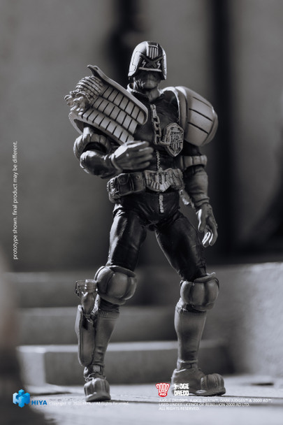 Judge Dredd Black and White Judge Dredd PX 1/18 Mini AF