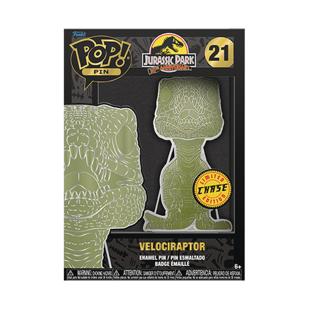 Funko Lf Pop Sized Pin Jurassic Park Velociraptor Group Pin