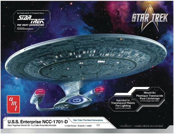 Star Trek TNG USS Enterprise Ncc-1701-d Amt 1/24 Model Kit