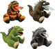 Godzilla PX Zippermouth Plush 4pc Asst