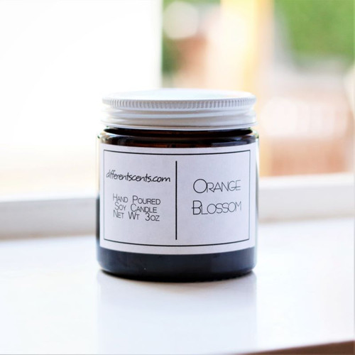 Orange Blossom scented soy candle