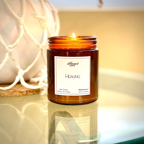 Healing scented soy candle