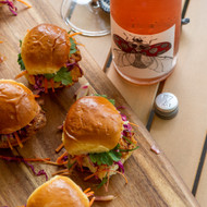 Scarlet Ladybird with Scrumptious Fried Chicken Sliders & Pineapple Slaw