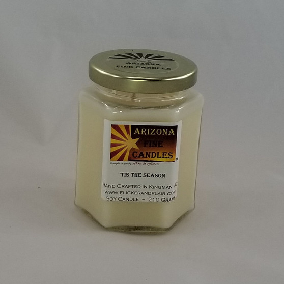 'Tis the Season 210g Hexagon Jar Soy Candle