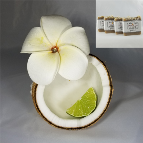 Hawaiian Coconut Cocoa & Shea Butter Natural Soap 4 Pack