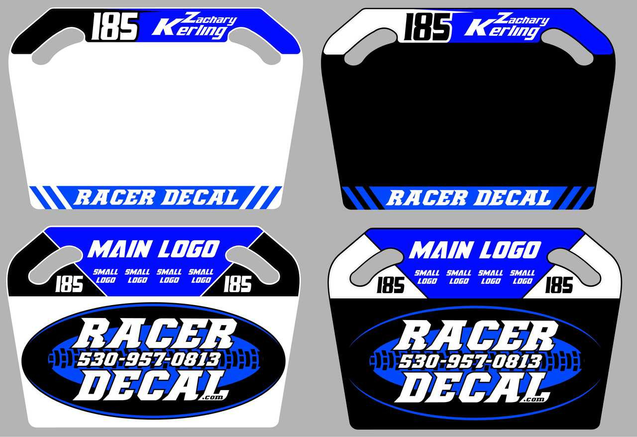 Racer Decal Pit Board