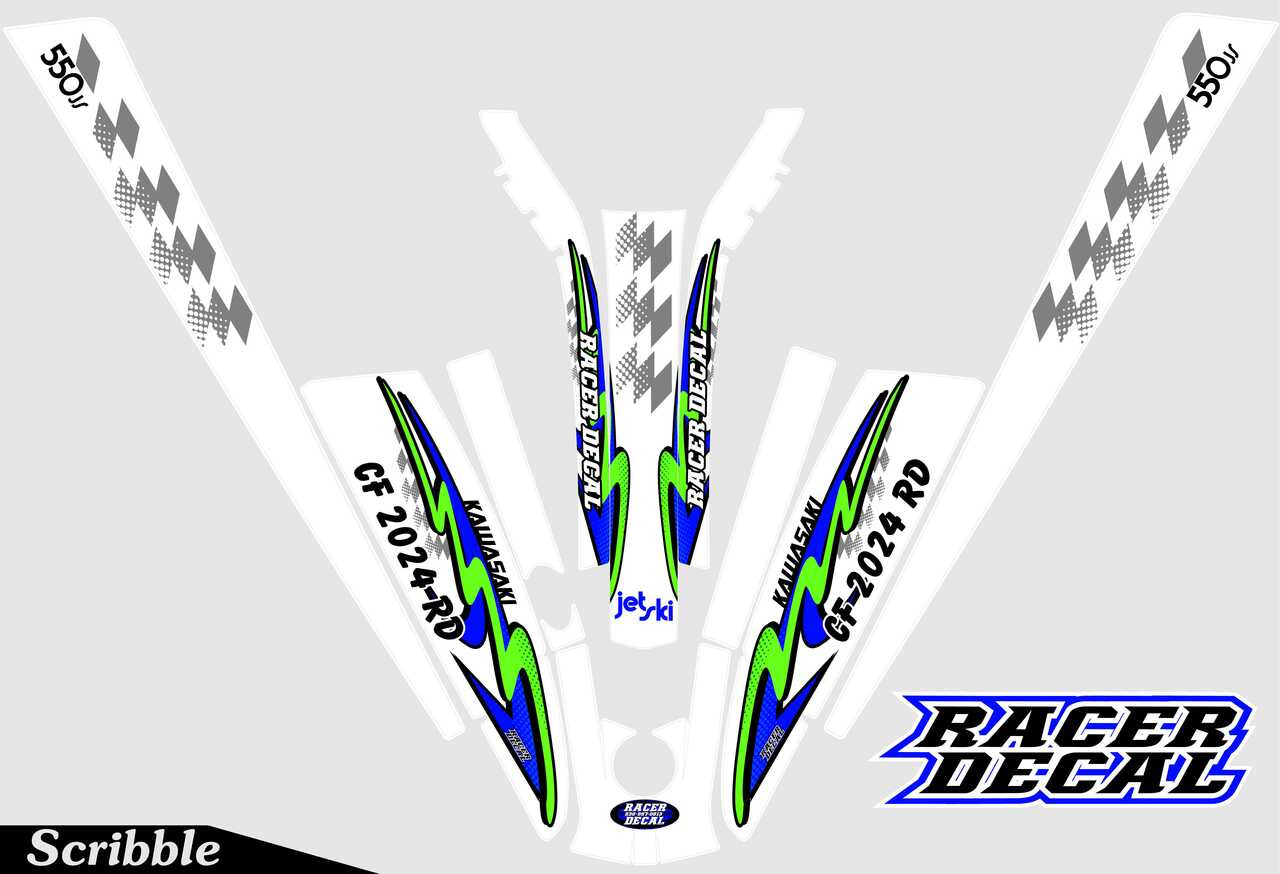 Scribble Kawasaki 300/440/550 Jet Ski Kit