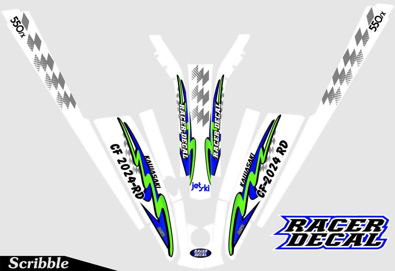 Scribble Kawasaki 300/440/550 Jet Ski Kit