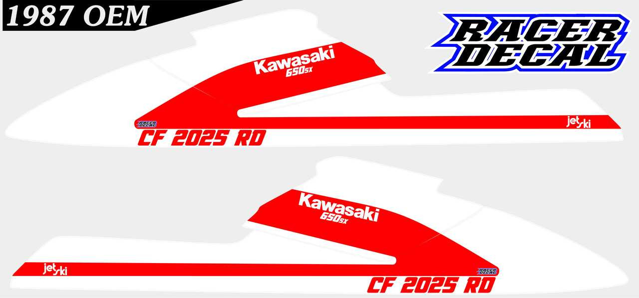 専用ページ 1987 OEM Kawasaki 650SX Graphics
