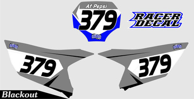 Blackout Yamaha Plates