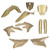 23-25 YZ450F/24-25YZ450FX / 24-25 YZ250F/2025 YZ250FX Full Plastic Kit - Gold/Gold