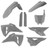 25 CRF250R 25 CRF450R Full Plastic Kits - Acerbis Grey