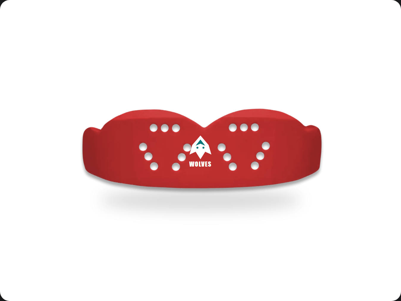 Demo team design on an intense red SISU 3D guard