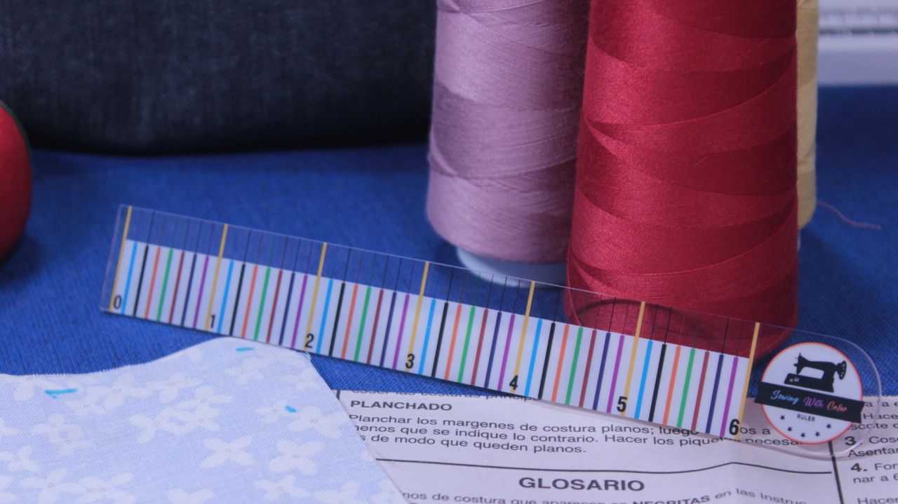 Measure by colors in sewing