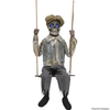 62" Animated Light-up Eyes Haunted Swinging Skeleton Ghost Boy Halloween Prop