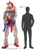 Life Size 7 Ft. Animated Cagey Clown w/ Evil Circus Clown in Cage Halloween Prop