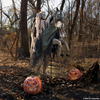 Life Size nearly 7 Ft. Animated Reaper's Ride On Horse Reaper Halloween Prop