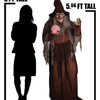 Life Size 68" Animated Soothsayer Witch Grasps a Mystical Ball Halloween Prop
