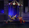 Animated Macabre Clown-Go-Round Circus Clown Merry-Go-Round Halloween Prop Decor