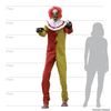 Life Size 7 Ft. Animated Pesky the Circus Clown Halloween Prop Decoration