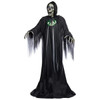 Huge 10' Towering Reaper Animated Skeleton Halloween Moving Prop w/ Digital Eyes
